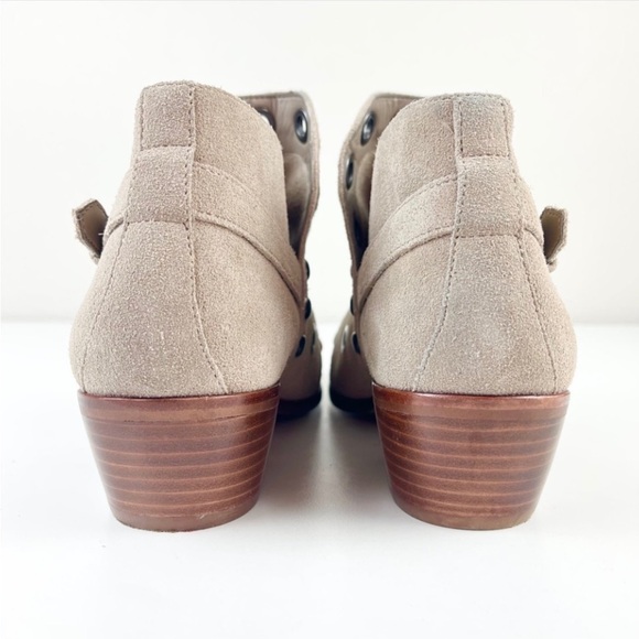 SAM EDELMAN Pedra Suede Pull On Ankle Boots Western Boho Booties Country Rodeo - Picture 6 of 10